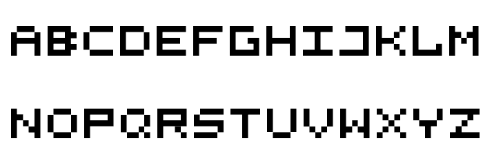 525square Schriftart Kleinbuchstaben