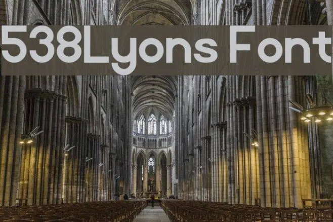 538Lyons Font Example 1
