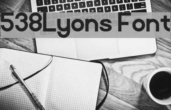 538Lyons Font Example 2