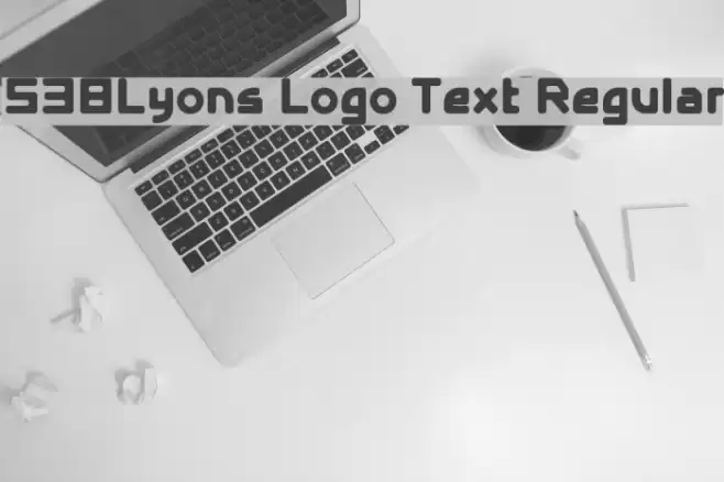 538Lyons Logo Text Regular Font examples