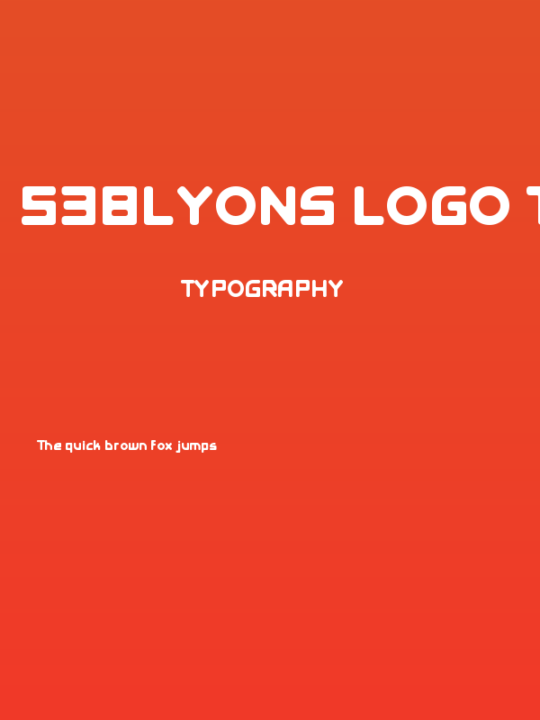 538Lyons Logo Text Regular Poster