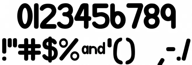 538Lyons Rounded Regular Font OTHER CHARS