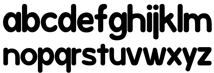538Lyons Rounded Regular Font LOWERCASE