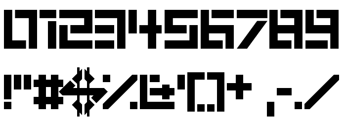 6 Cells Font OTHER CHARS