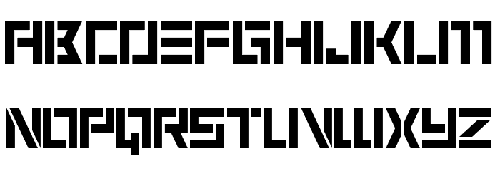 6 Cells Font LOWERCASE