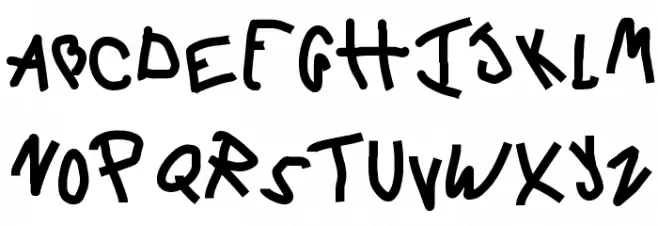 6 Script Font Litere mari