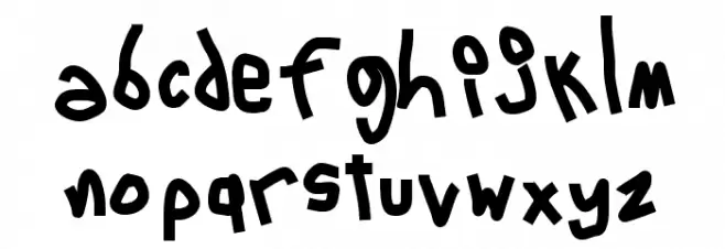 6 Script Schriftart Kleinbuchstaben