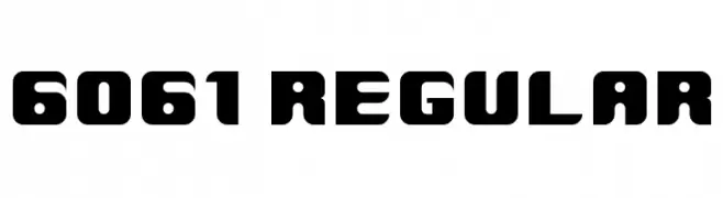 6061 Regular  تنزيل الخطوط