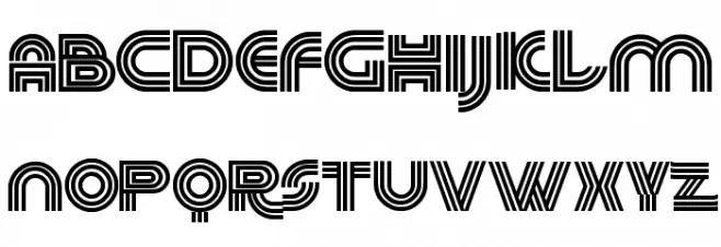 60s Pop 字体 大写