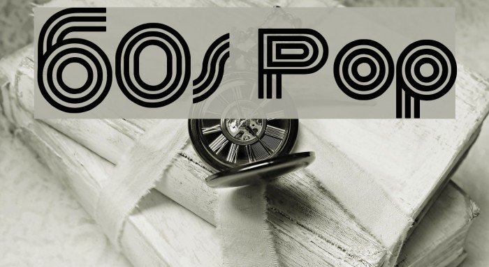 60s Pop Font examples
