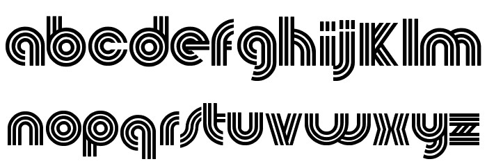 60s Pop Font LOWERCASE