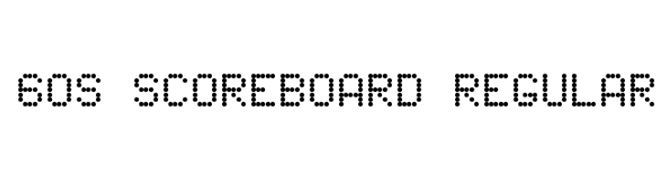 60s Scoreboard Regular Шрифта