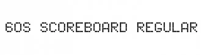 60s Scoreboard Regular  Frei Schriftart Herunterladen