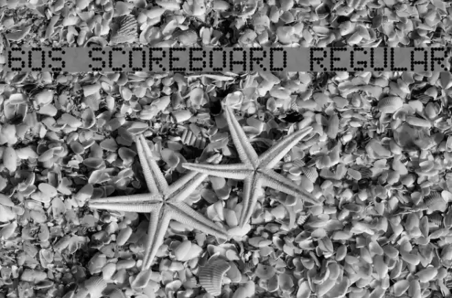 60s Scoreboard Regular Fonte examples