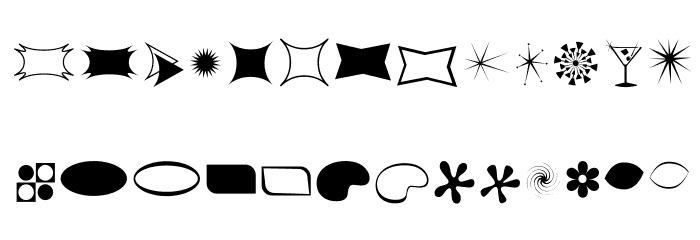 60sChicOT Font LOWERCASE