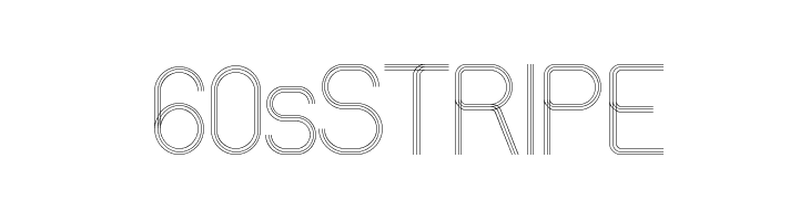 60sSTRIPE Font