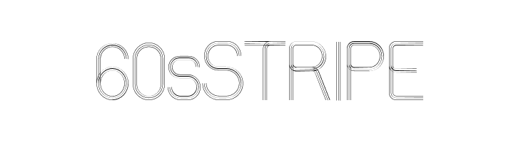 60sSTRIPE Шрифта