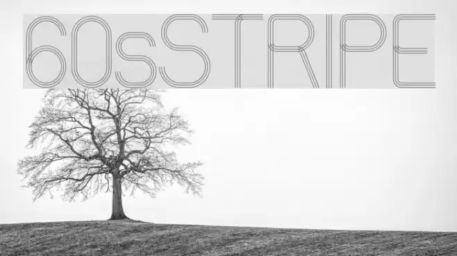 60sSTRIPE Шрифта examples