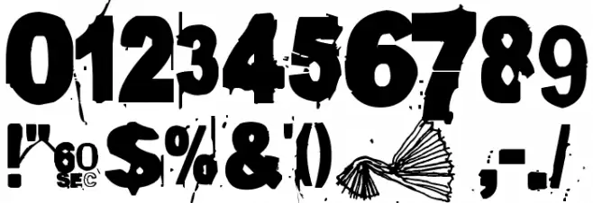 60sekuntia Font OTHER CHARS
