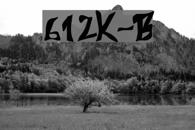 612Koshey-Bold Font examples