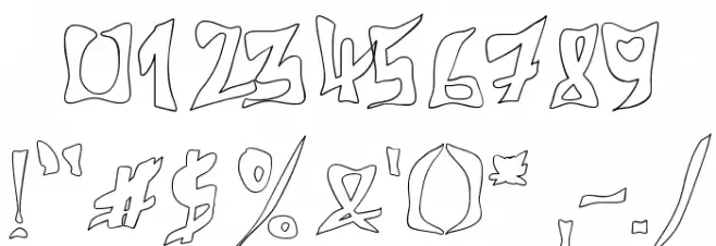 612KosheyLine-Bold Font OTHER CHARS