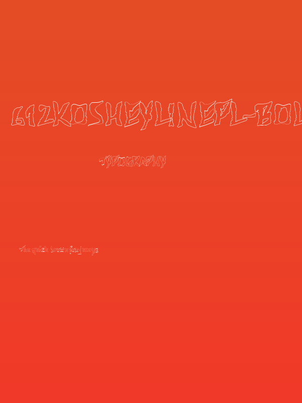 612KosheyLinePL-Bold Poster