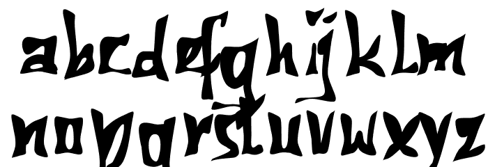 612Koshey(RUS BY LYAJKA) Bold Font LOWERCASE