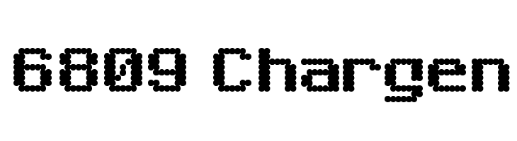 6809 Chargen फ़ॉन्ट