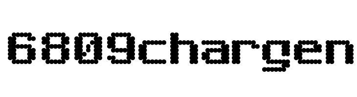 6809chargen Шрифта