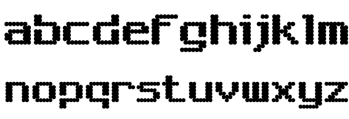 6809chargen Font LOWERCASE