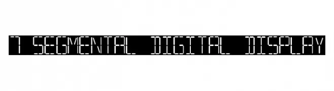 7 SEGMENTAL DIGITAL DISPLAY  Fuentes Gratis Descargar
