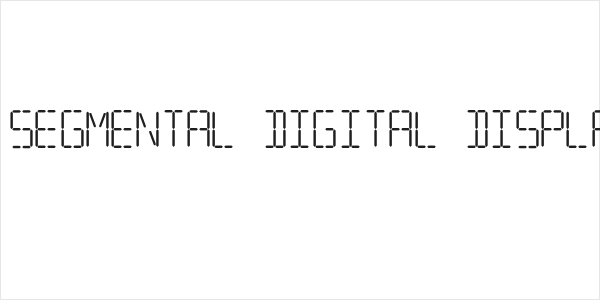 7 SEGMENTAL DIGITAL DISPLAY Logo
