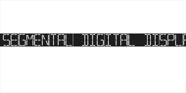 7 SEGMENTAL DIGITAL DISPLAY Logo