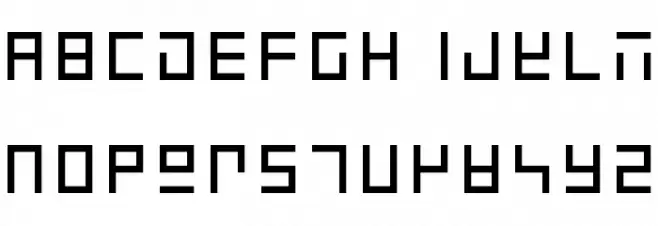 7-Segment Normal Regular 字体 大写
