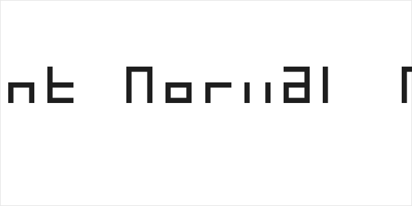 7-Segment Normal Regular Logo