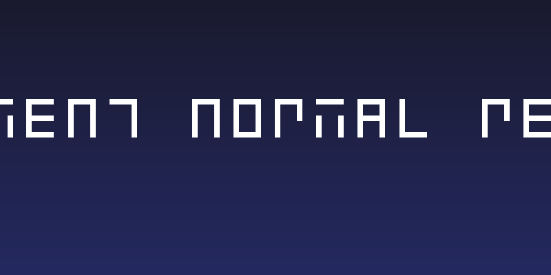 7-Segment Normal Regular Social Header