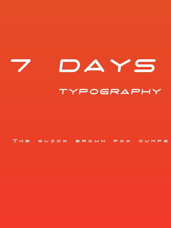 7 days fat oblique Poster