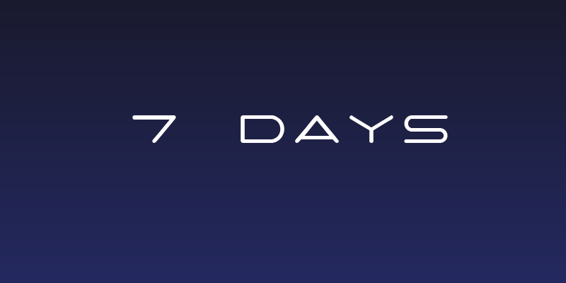 7 days Social Header