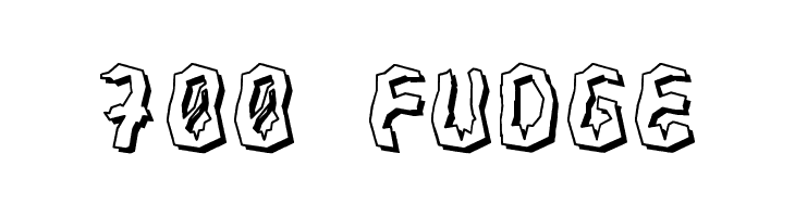 700 Fudge  Frei Schriftart Herunterladen