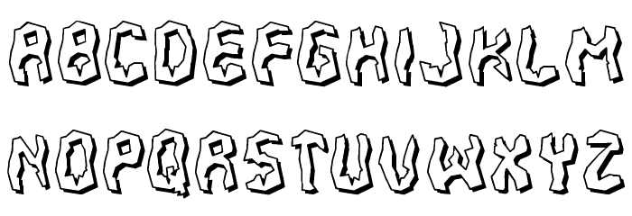 700 Fudge Font LOWERCASE