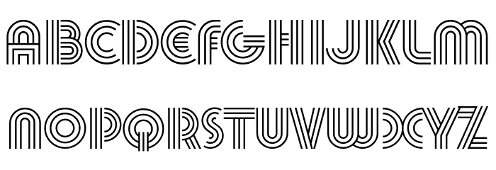 70s Disco Regular Font UPPERCASE