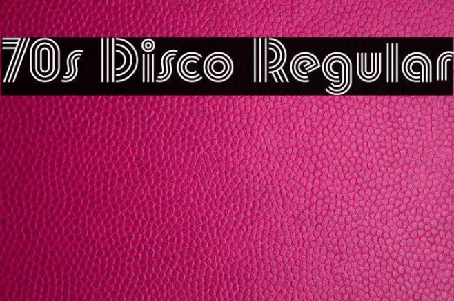 70s Disco Regular Example 3