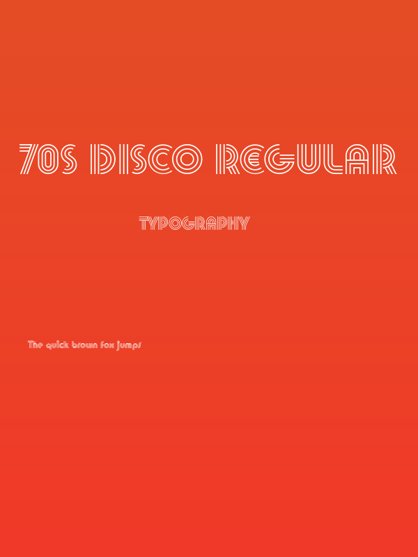 70s Disco Regular Poster