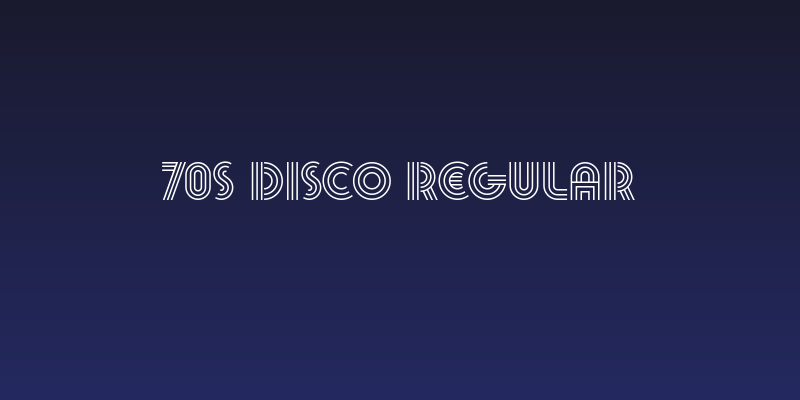 70s Disco Regular Social Header