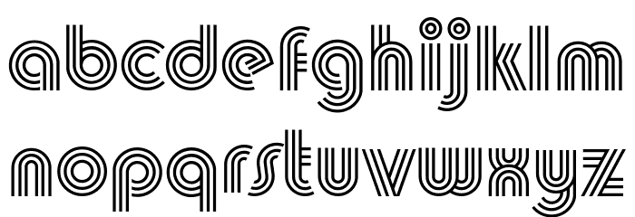 70s Disco Regular Font LOWERCASE