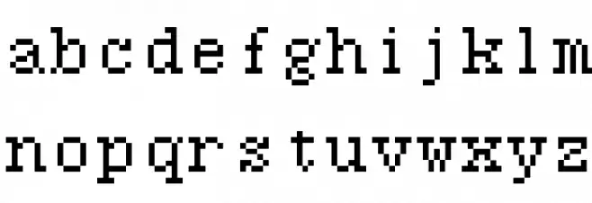 7:12 Serif Regular Caratteri MINUSCOLO