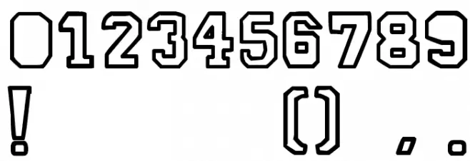 78 skate outline Font OTHER CHARS
