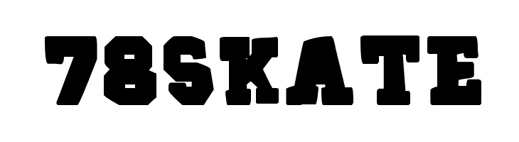78SKATE Caratteri