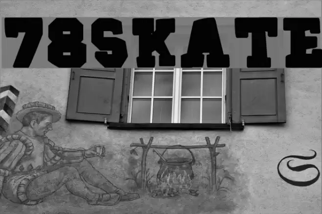 78SKATE Шрифта examples