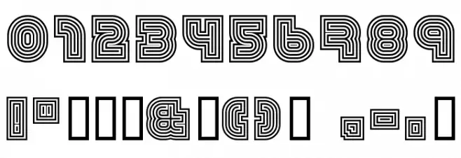 79 retro Font Alte caractere